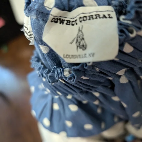 Vintage cowboy corral rodeo square dancing womens skirt-sz S, made in Louisville - Picture 6 of 7